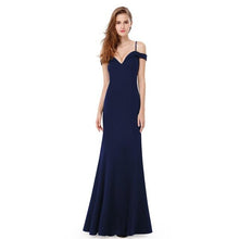 Load image into Gallery viewer, Prom Dresses Sexy V-neck Women&#39;s 2019 Elegant Autumn Winter Sleeveless Long Prom Evening Party Dresses Ever Pretty EP07017