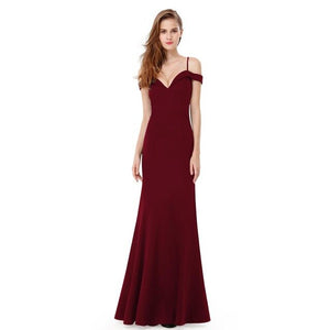 Prom Dresses Sexy V-neck Women's 2019 Elegant Autumn Winter Sleeveless Long Prom Evening Party Dresses Ever Pretty EP07017
