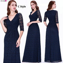 Load image into Gallery viewer, Sexy Lace Prom Dresses Long Ever Pretty V-Neck A-Line Lace Formal Dresses Elegant Party Gowns EZ07650 Vestido Largo Fiesta 2019