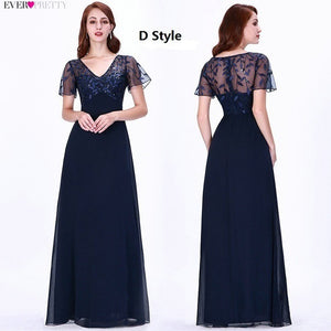 Sexy Lace Prom Dresses Long Ever Pretty V-Neck A-Line Lace Formal Dresses Elegant Party Gowns EZ07650 Vestido Largo Fiesta 2019