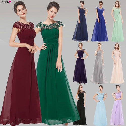 Evening Dresses Fashion Ever Pretty Purple EP09993 Chiffon Open Back Elegant Long 2020 High Quality Formal Occasion Party Gowns
