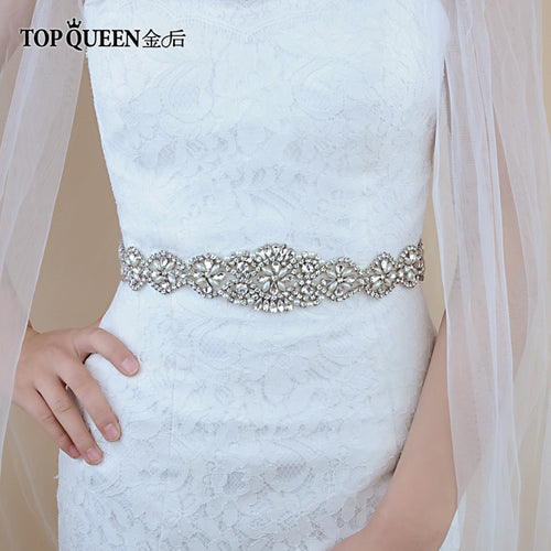 S161 Bridal Belts with Crystals Bridal Wedding Accessories Belts for Women Wedding Dress Sash Belt of The Bride