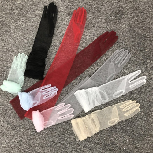 2020 Opera Long Tulle Bidal Wedding Gloves Women Bridal Party Gift Dance Gloves for Women