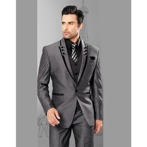New Arrival Customized Shawl Black Lapel Groom suit Wedding Best Men suits 3 Pieces (Jacket+Pants+Vest) Royal Blue man Suit