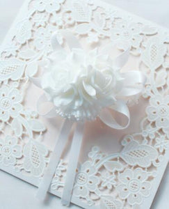 Wedding Decor Mariage Roses Wrist Corsages Hand Flowers Silk Lace PE Foam Artificial Brides Bridesmaid Wrist Flowers Xmas