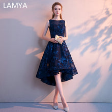 Load image into Gallery viewer, Customized Simple High Low Prom Dress 2019 Elegant Short Front Long Back Evening Party Dresses Vestido de Festa Longo