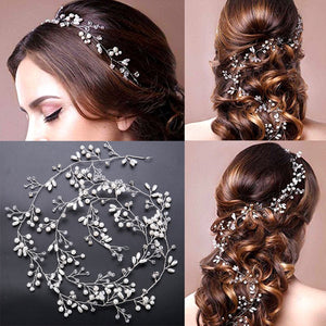Crystal Gold Silver Bridal hair accessory Wedding Headband Bride Bridesmaid Hair Headdress Two Colors
