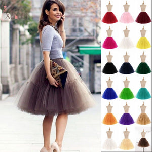 26" Vintage Wedding Petticoat 50s Retro Underskirt Swing Rockabilly Fancy Net Tutu Skirt