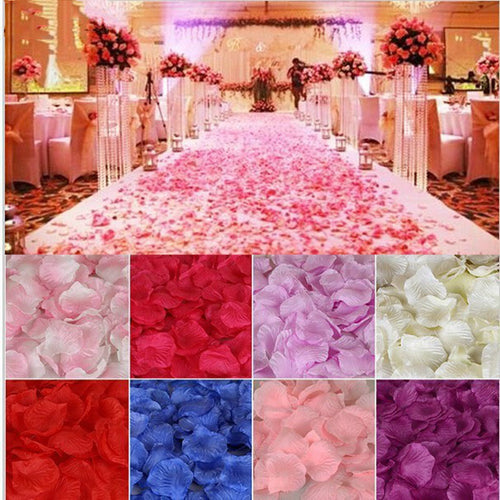 1000pcs / Lot 4.5 * 4.5cm Simulation Rose Petals Suitable for DIY Wedding Decoration Romantic Artificial Rose Petals