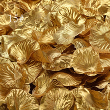 Load image into Gallery viewer, 1000 pcs/lot Gold/Sliver Rose Petals High Quality Formal Evening Party Decoration Polyester Artificial Rose Petals Flowers  SR02