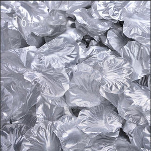 1000 pcs/lot Gold/Sliver Rose Petals High Quality Formal Evening Party Decoration Polyester Artificial Rose Petals Flowers  SR02