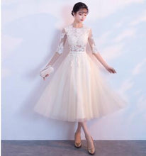 Load image into Gallery viewer, 2020 New Arrival Short Lace Sexy Prom Dresses Half Sleeve Vestidos Evening Party Gowns