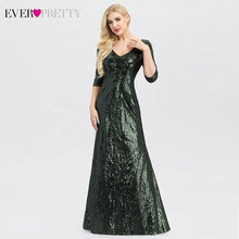 Load image into Gallery viewer, Robe De Soiree Longue Ever Pretty Cheap Little Mermaid Burgundy Red Sexy Evening Dresses Sequined Sparkle Plus Size Party Gowns