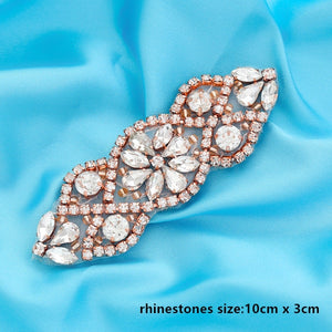 Crystal Wedding Belt Pearl Bridal Belt Rhinestones Sash For Bridal Accessories Silver Gold and Rose Gold Only Applique NZUK