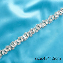 Load image into Gallery viewer, Crystal Wedding Belt Pearl Bridal Belt Rhinestones Sash For Bridal Accessories Silver Gold and Rose Gold Only Applique NZUK
