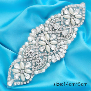 Crystal Wedding Belt Pearl Bridal Belt Rhinestones Sash For Bridal Accessories Silver Gold and Rose Gold Only Applique NZUK