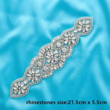 Load image into Gallery viewer, Crystal Wedding Belt Pearl Bridal Belt Rhinestones Sash For Bridal Accessories Silver Gold and Rose Gold Only Applique NZUK
