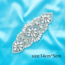 Load image into Gallery viewer, Crystal Wedding Belt Pearl Bridal Belt Rhinestones Sash For Bridal Accessories Silver Gold and Rose Gold Only Applique NZUK