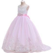 Load image into Gallery viewer, Ladies fluffy dress flower girl dress children wedding party kids clothes first communion princess ball gown vestido comunion